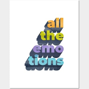 All The Emotions Word Art Posters and Art